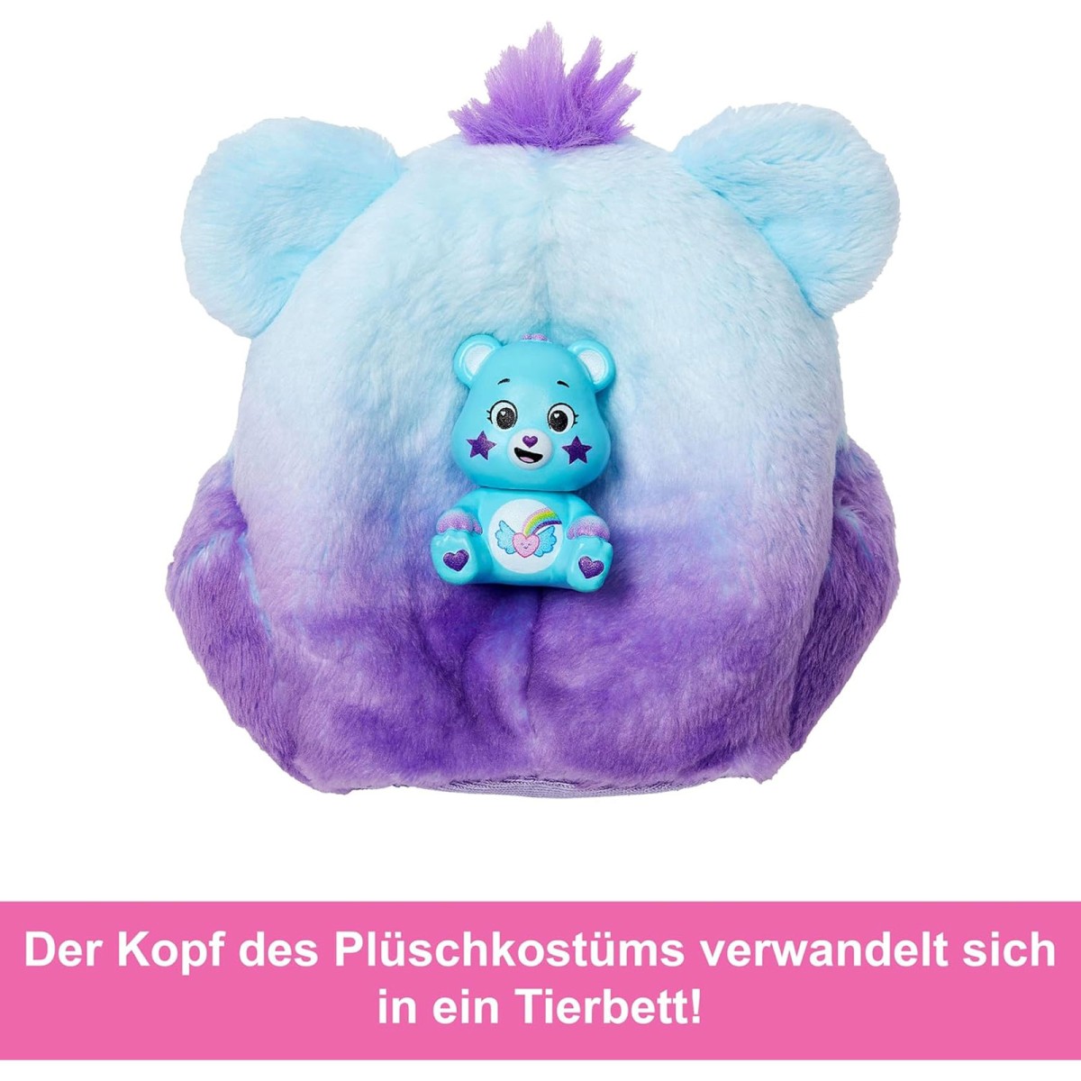 Mattel JFV61 - Barbie - Cutie Reveal - Care Bears - Glücksbärchi - Puppe mit Dream-Bright Kostüm & 10 Überraschungen, Serie 2