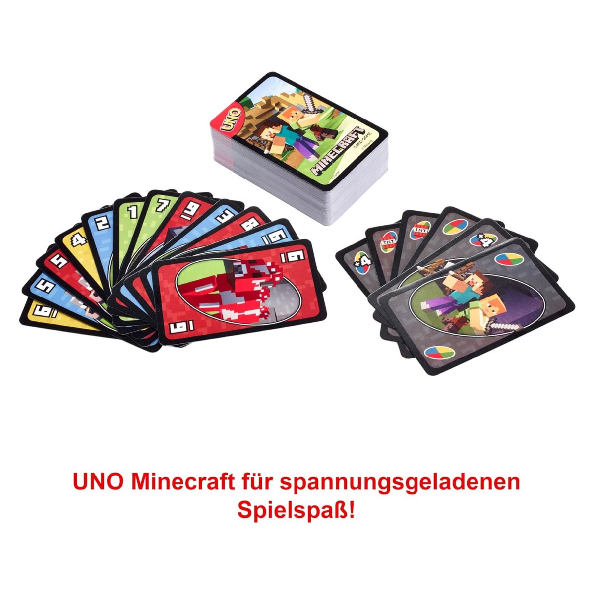 Mattel FPD61 - Mattel Games UNO - Minecraft - Kartenspiel