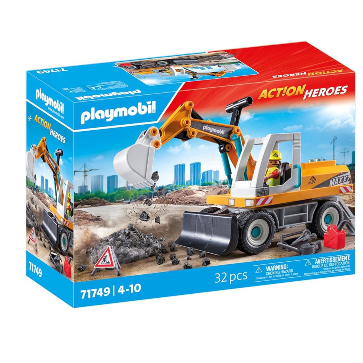 PLAYMOBIL® 71749 - Action Heroes - Großer Bagger