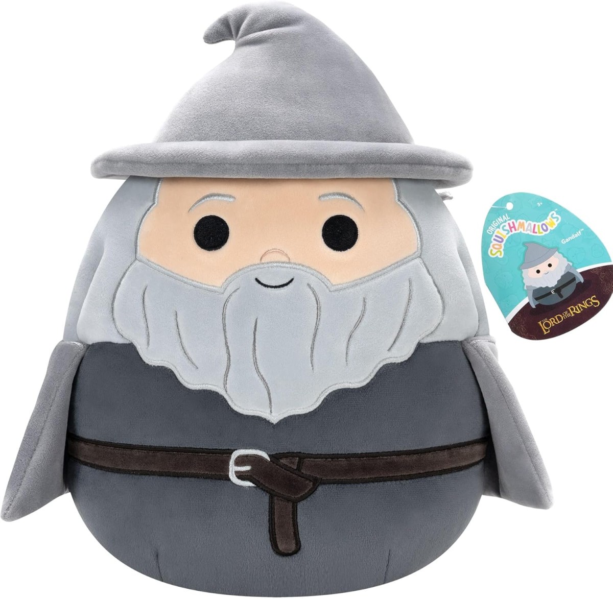 Jazwares SQWB00314 - Squishmallows - Herr der Ringe - Plüschfigur Gandalf, 25 cm