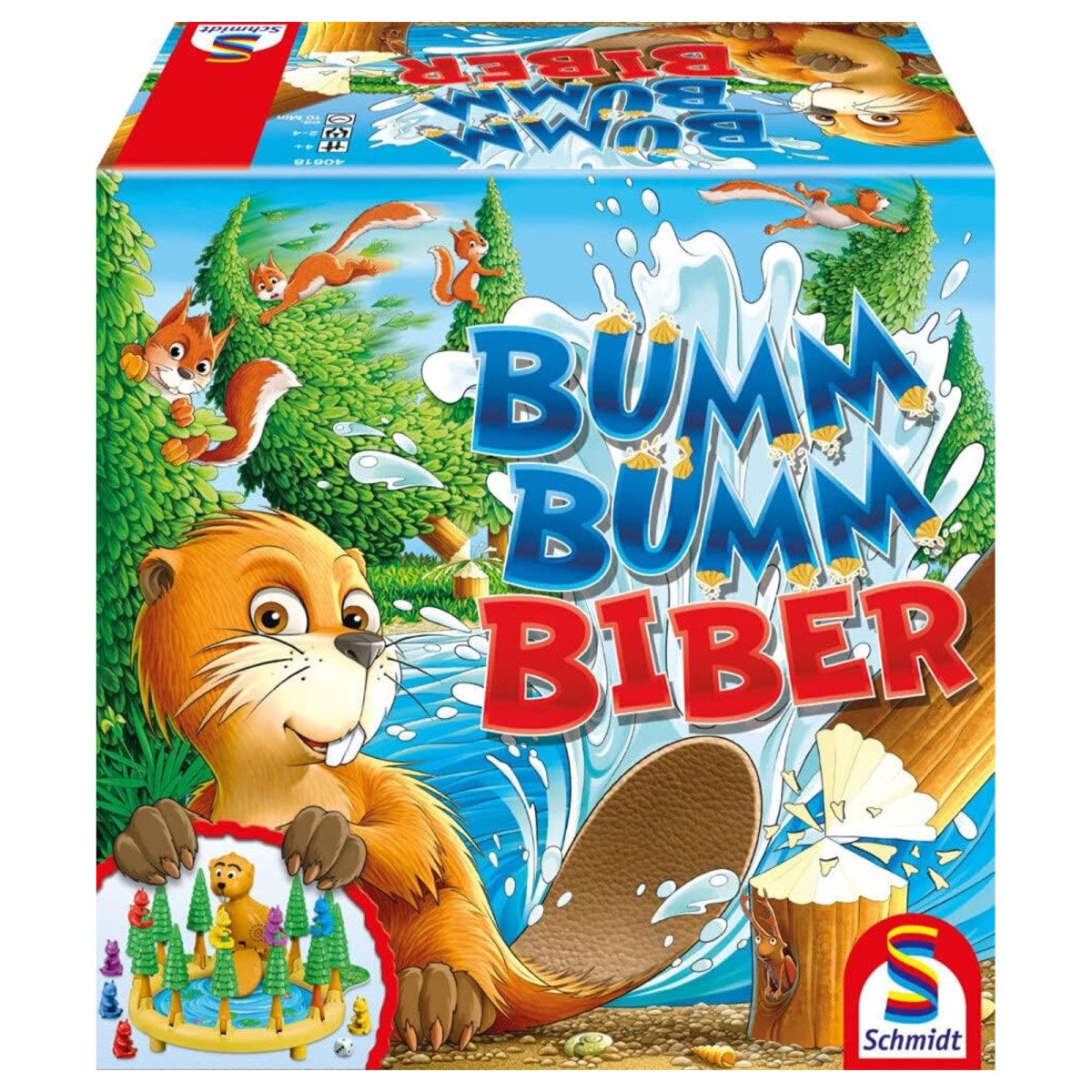 Schmidt 40618 - Kinderspiel, Laufspiel, Bumm Bumm Biber