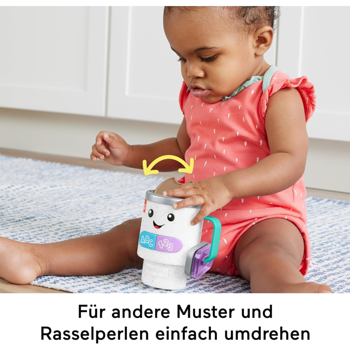 Mattel HXF49 - Fisher Price - Lernspaß Barista-Becher