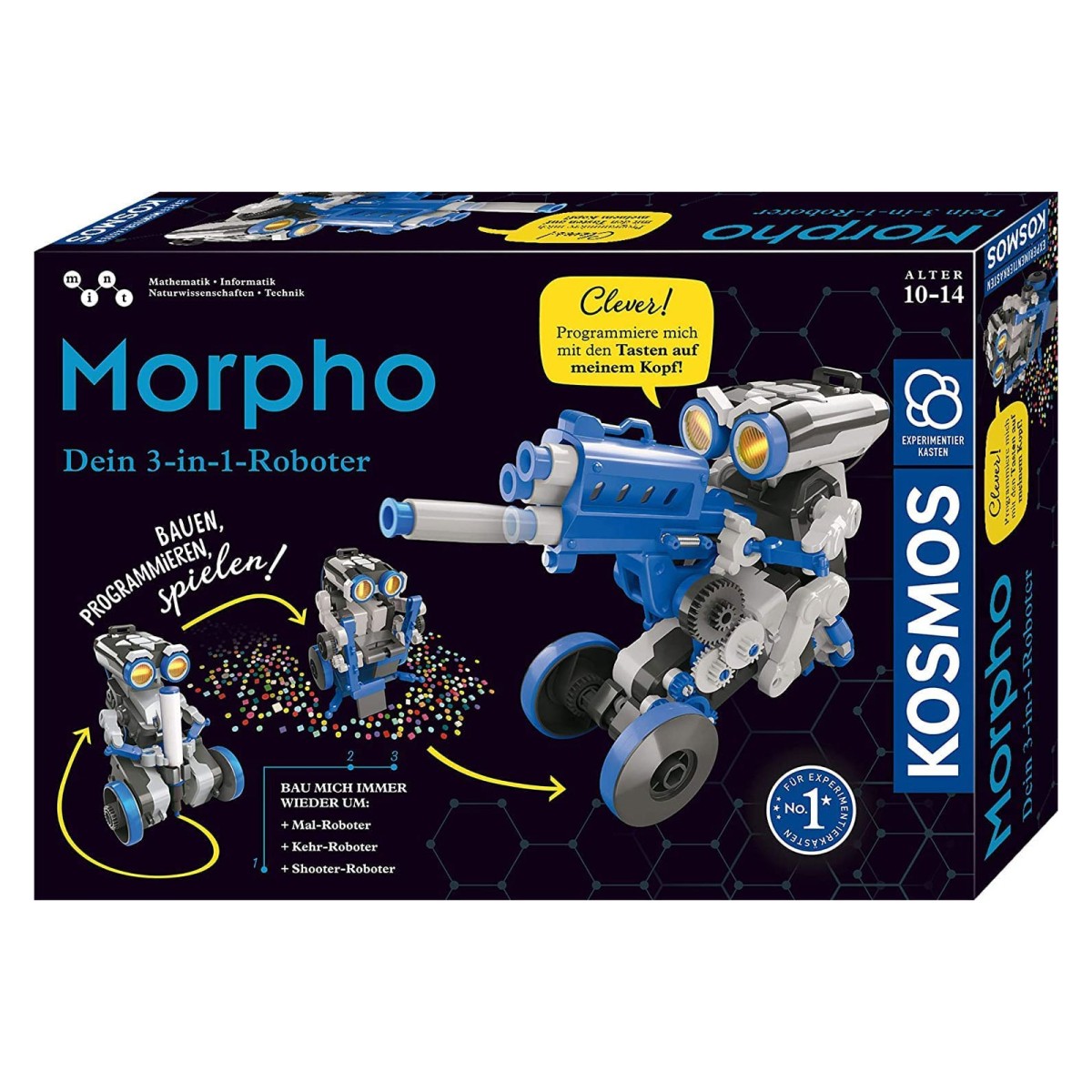 Kosmos 620837 - Morpho - Dein 3-in-1-Roboter, Experimentierkasten
