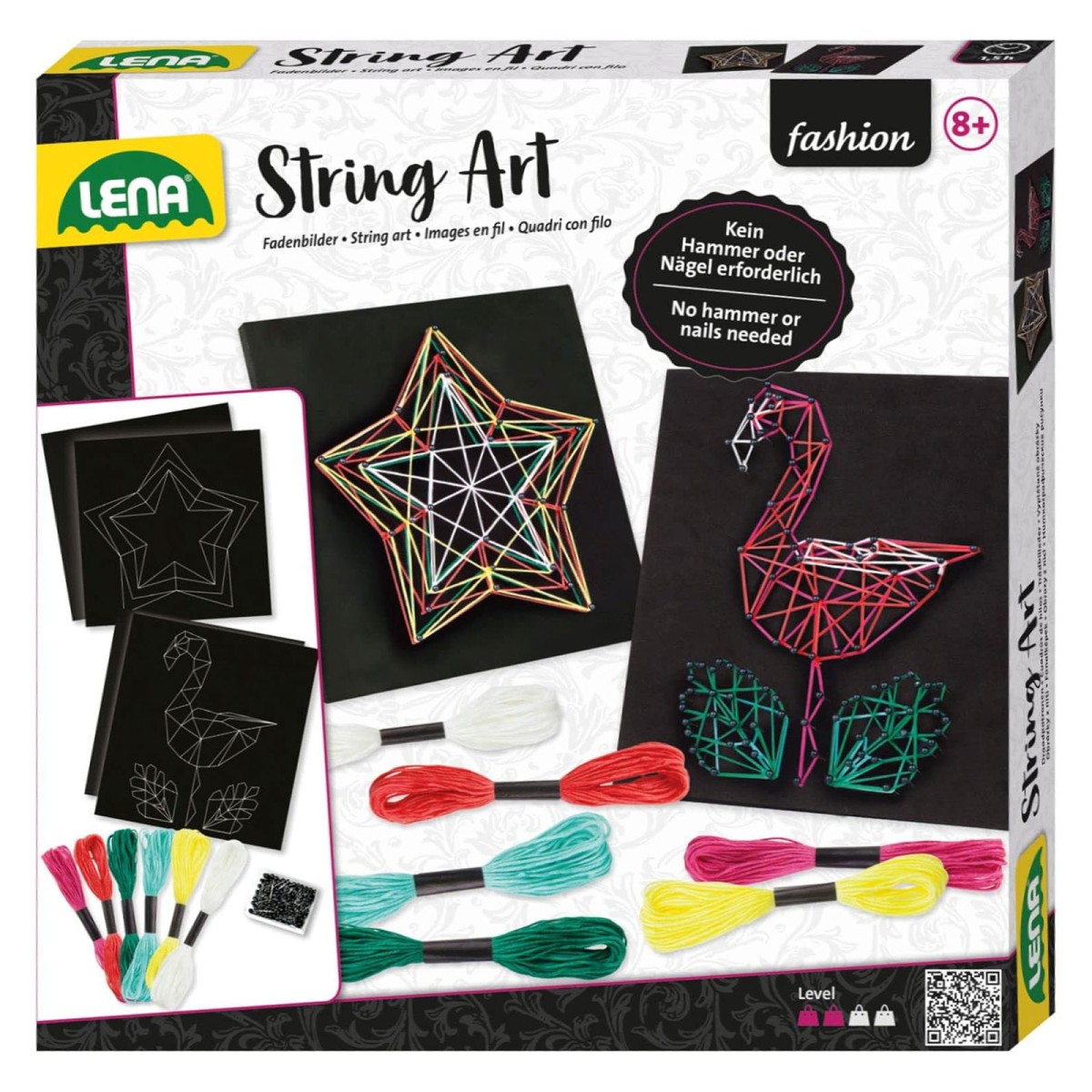 Simm 42656 - Lena - Fashion - Bastelset, String Art, Fadenbilder