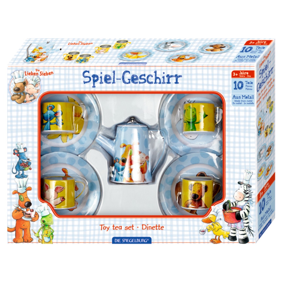 Coppenrath 14252 - Die Spiegelburg - Die Lieben Sieben - Spiel-Geschirr