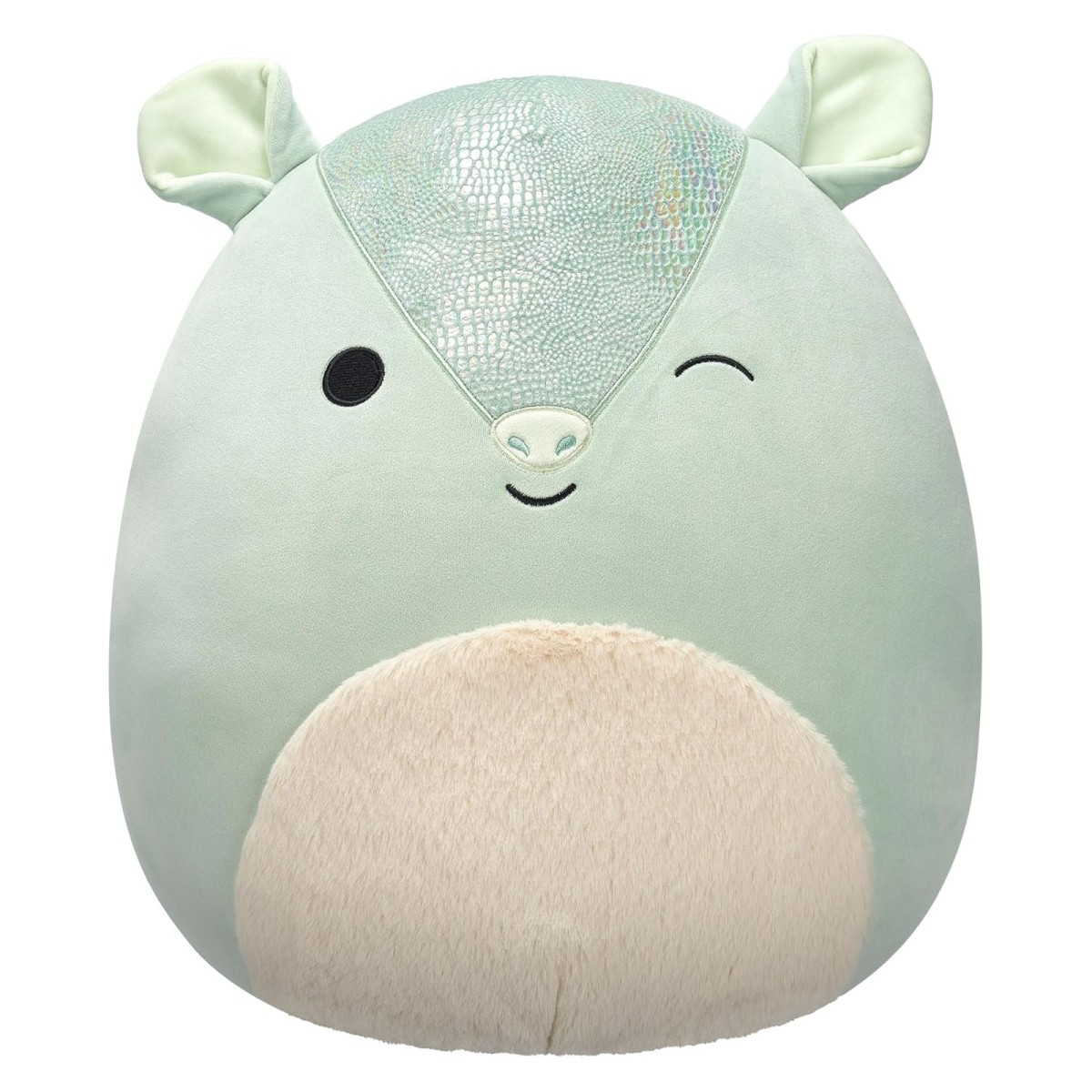 Jazwares SQCR06649 - Squishmallows - Arilla, das Gürteltier, Plüschfigur, 40 cm
