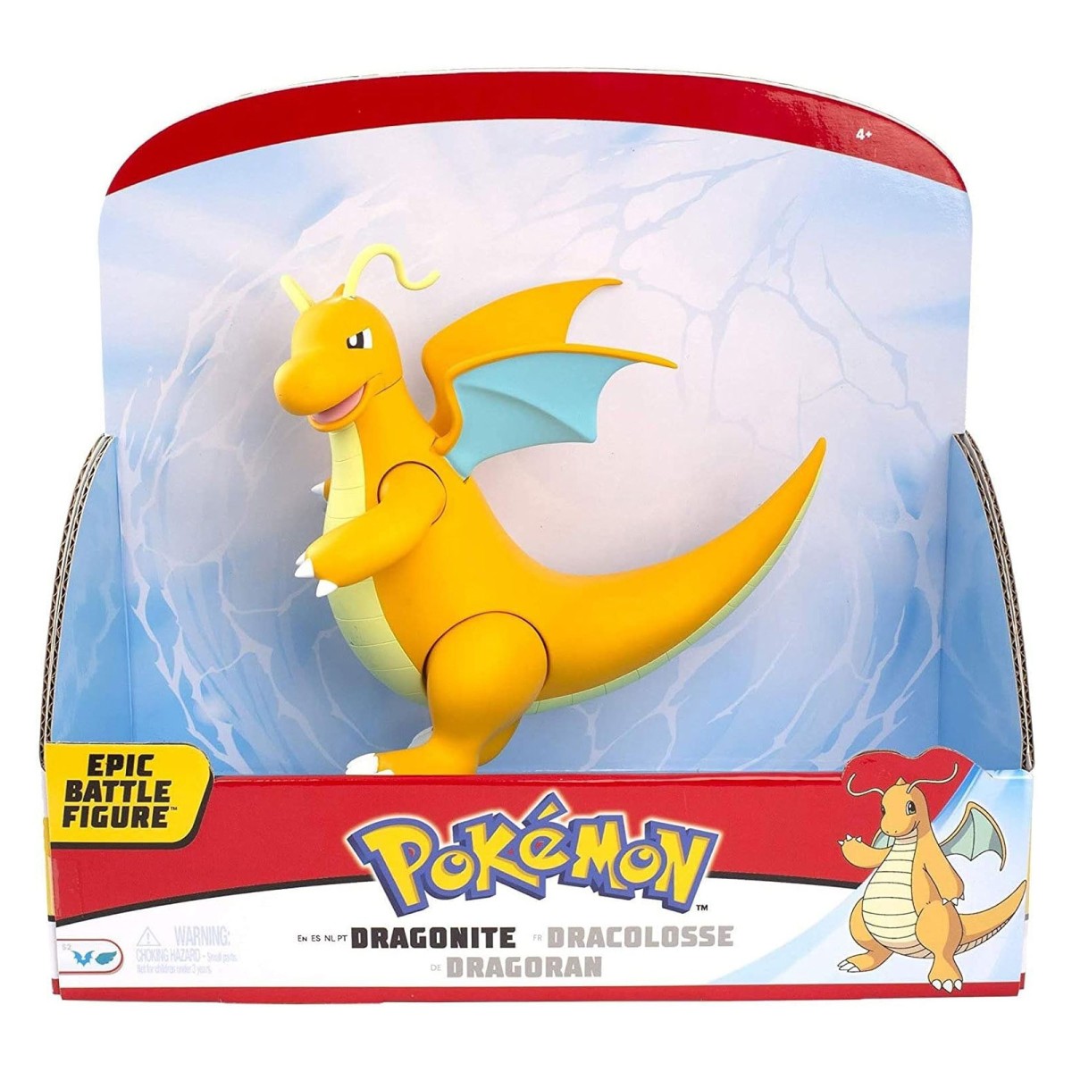 Jazwares 97696 - Pokémon - Spielfigur Dragoran ca. 30cm, beweglicher Hals, Beine, Arme und Flügel