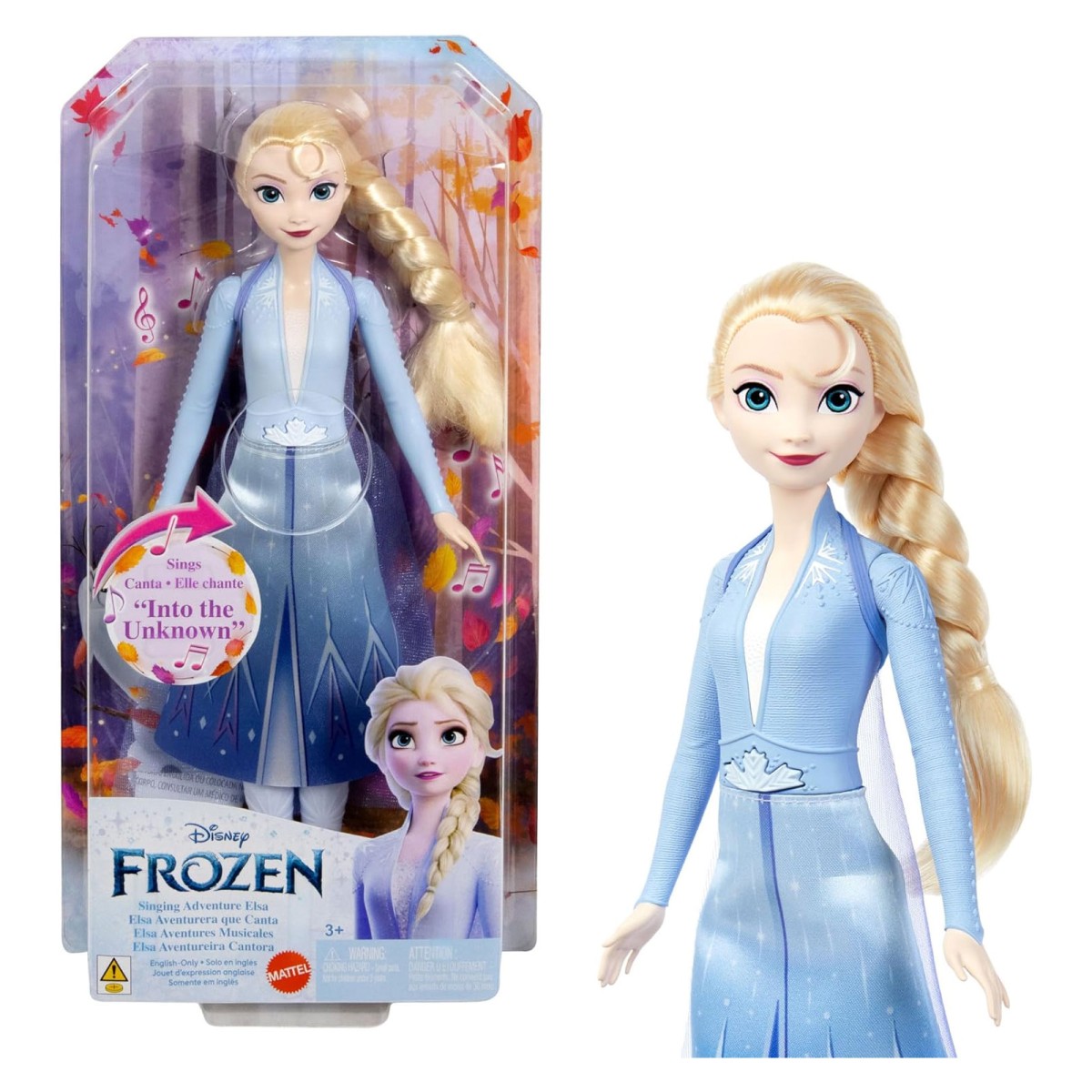 Mattel HXD32 - Disney Frozen - Singende Elsa - singt das Lied 'Wo noch niemand war'