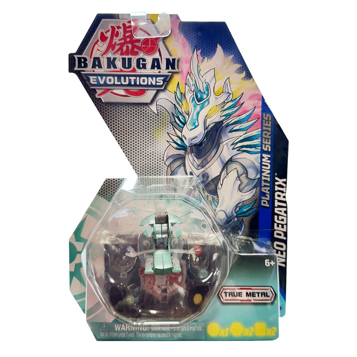 Spin Master 6063393 (20136015) - Bakugan Evolutions - Platinum Series - Neo Pegatrix - True Metal