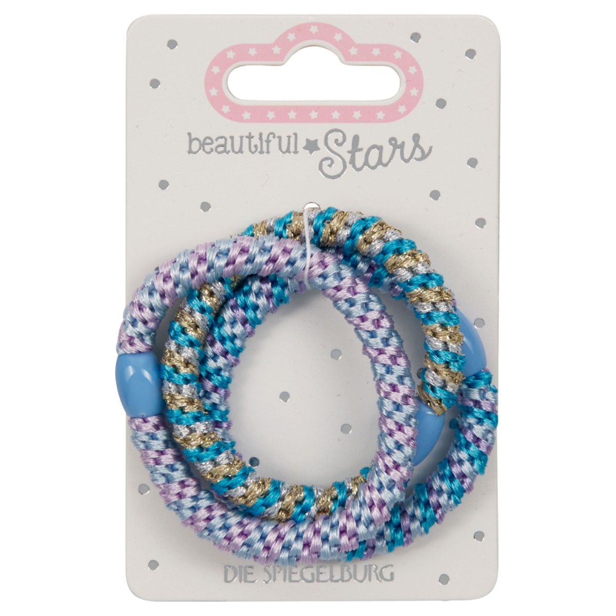 Coppenrath 23306-Blau - Die Spiegelburg - Beautiful Stars - Haargummis Geflochten no.3, blau