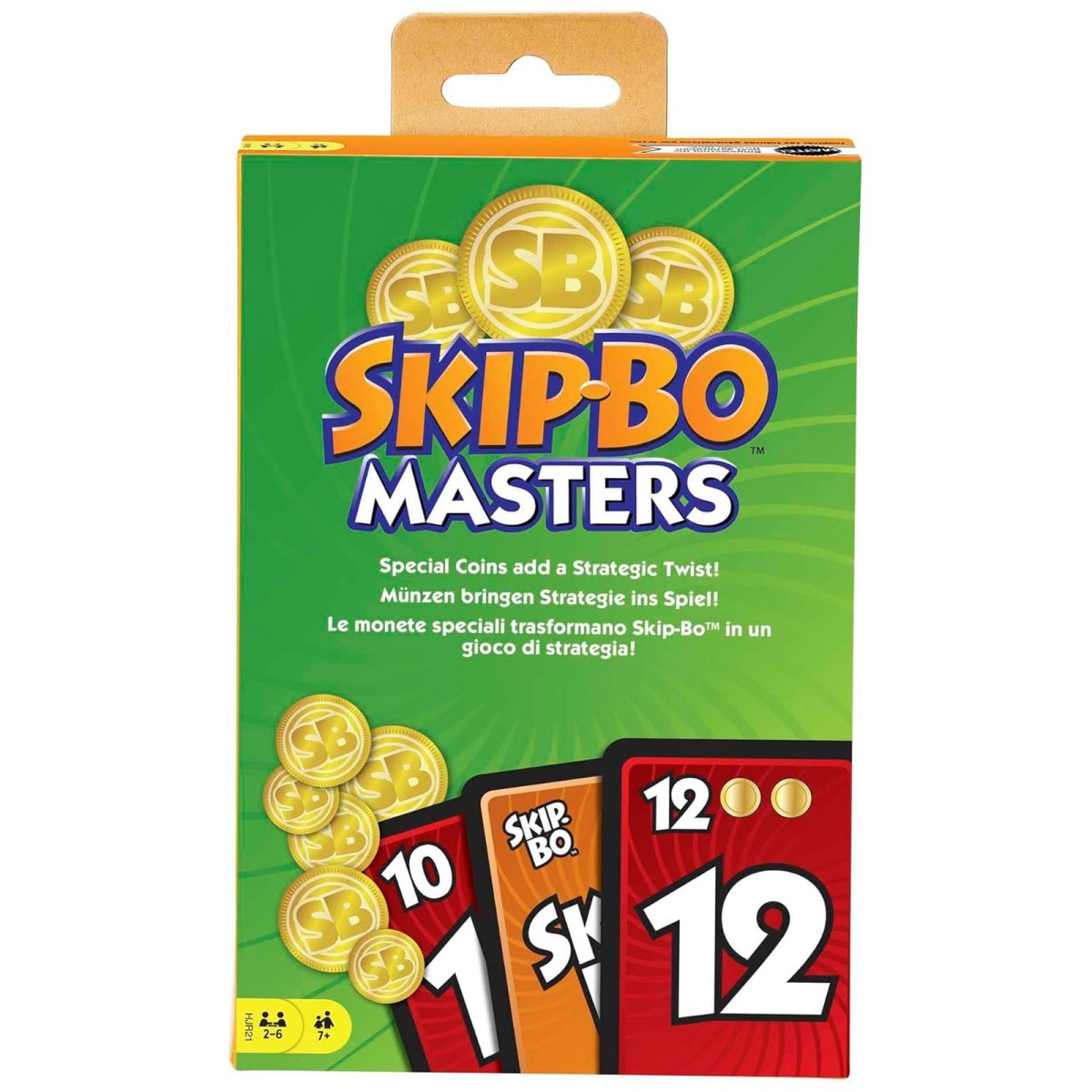 Mattel HJR21 - Mattel Games - Skip-Bo Masters – das strategische Upgrade des Klassikers!