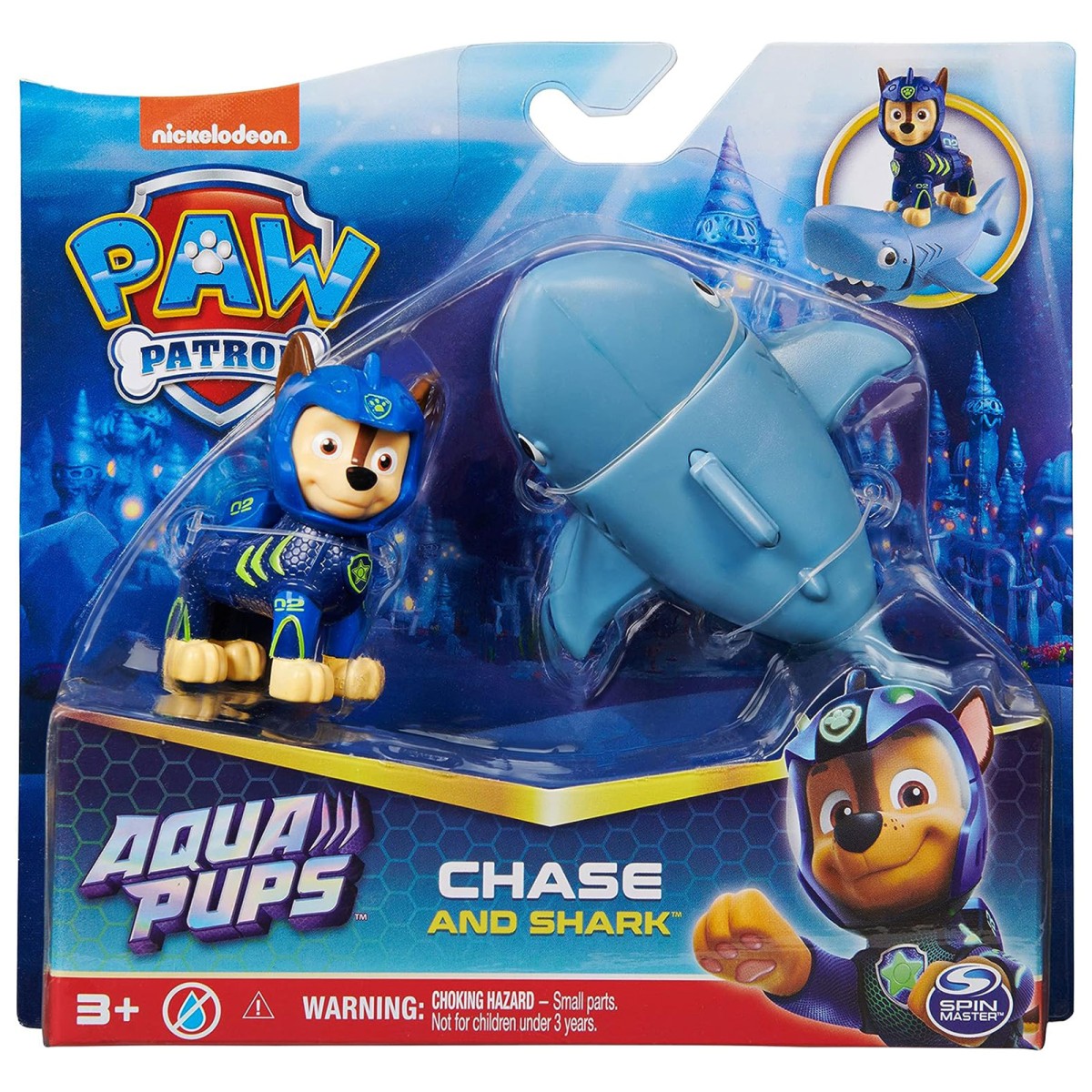 Spin Master 6065411 (20139319) - Paw Patrol - Aqua Pups - Chase mit Hai