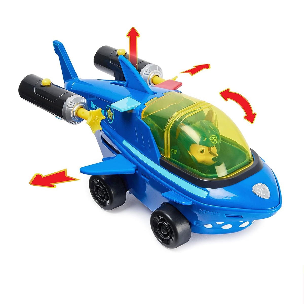Spin Master 6065229 (20139007) - Paw Patrol - Aqua Pups - Chase - Hai Fahrzeug