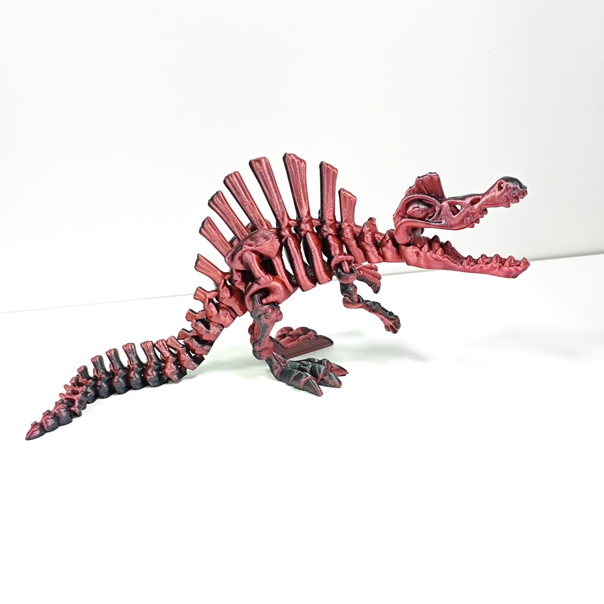Coppenrath 23749-R - Die Spiegelburg - Kristalltier - Spinosaurus Skelett, Rot