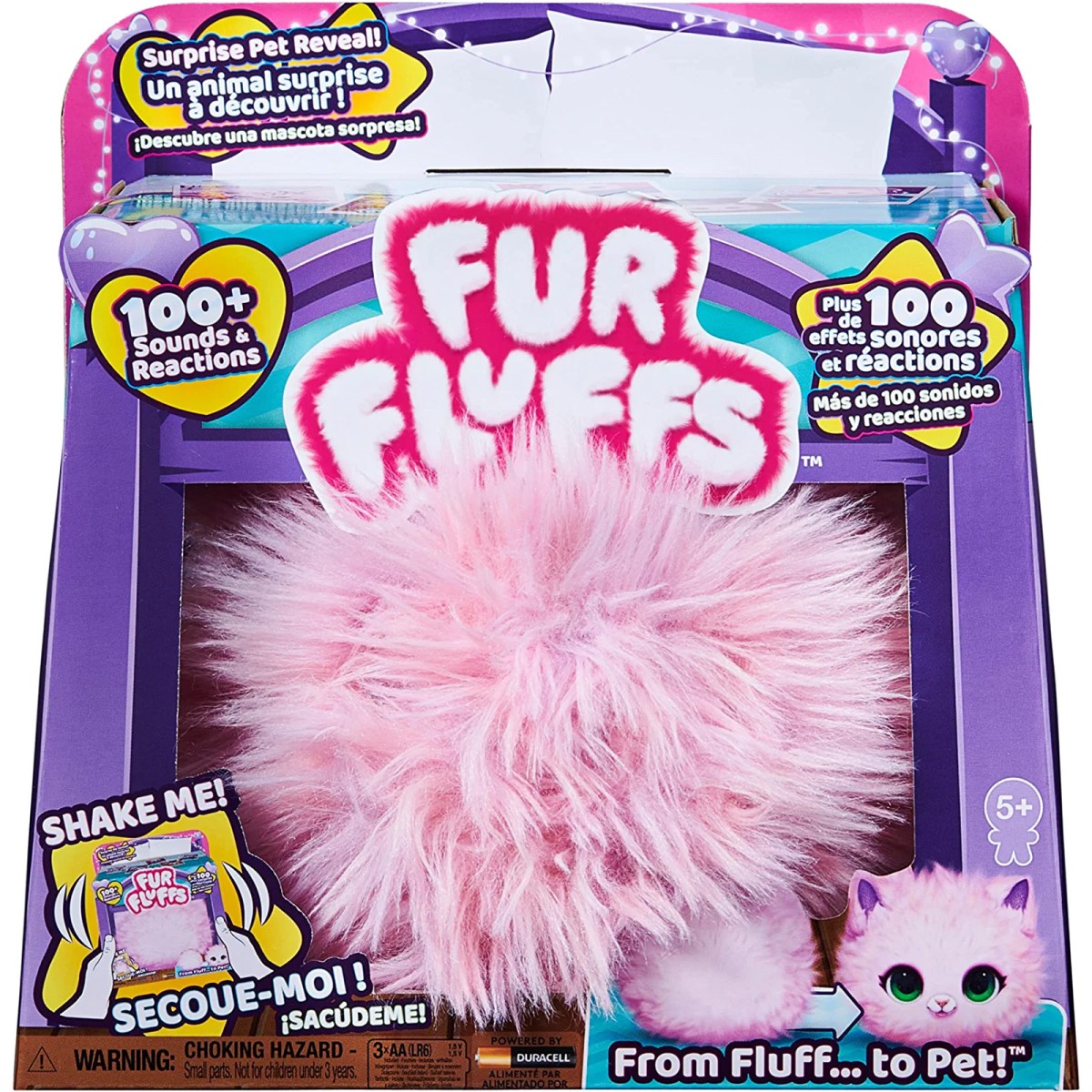Spin Master 6065307 (20139111) - FurFluffs - Interaktive Plüschfigur mit Sound, Kätzchen