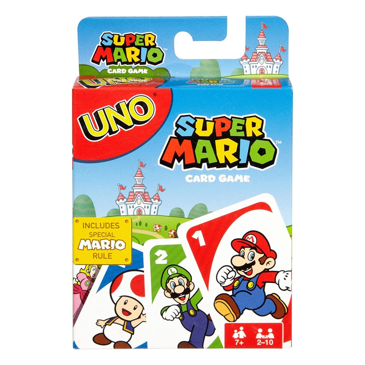 Mattel DRD00 - Mattel Games - Super Mario - UNO Kartenspiel mit 112 Karten