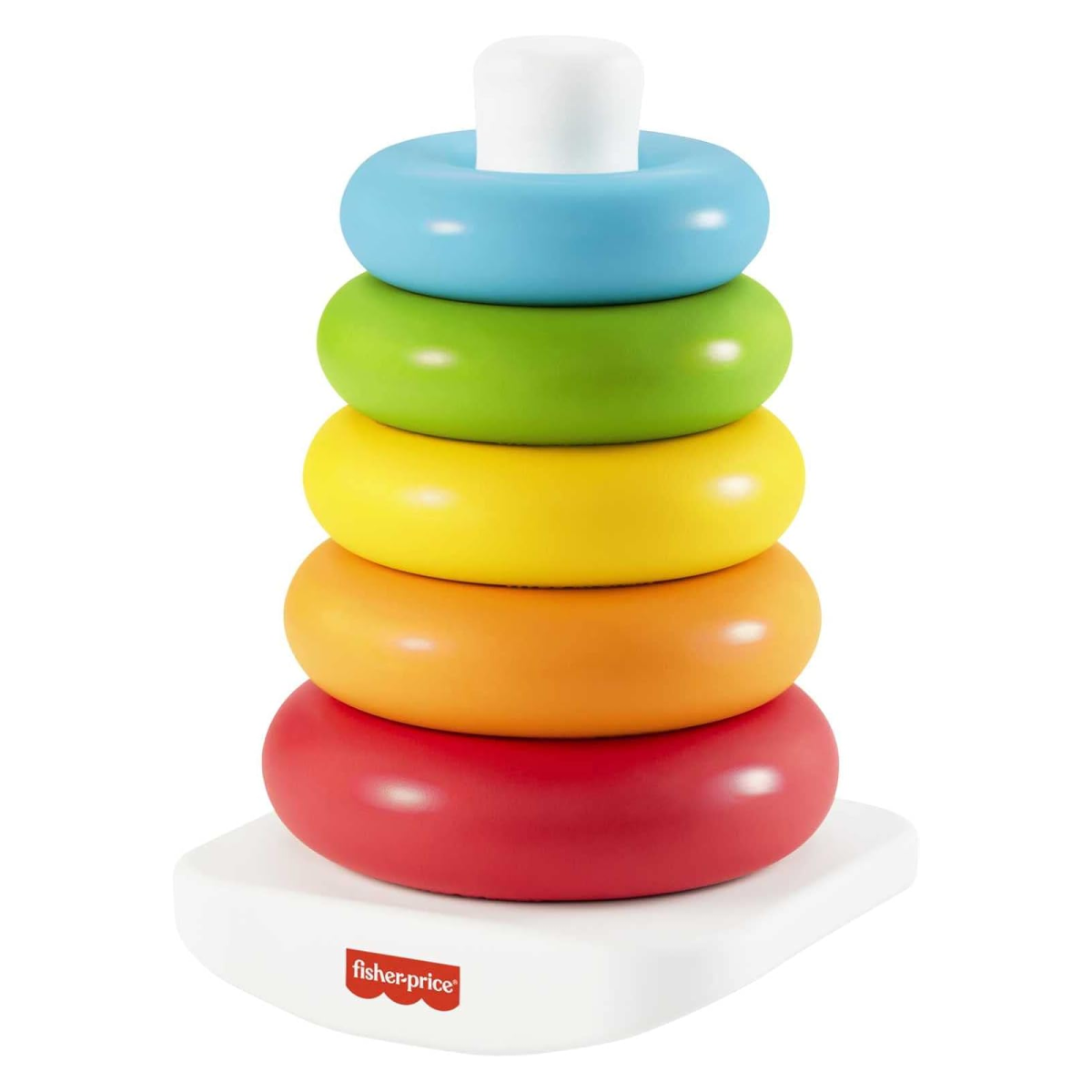 Mattel GRF09 - Fisher-Price - Ringstapel-Spielzeug, Farbring Pyramide