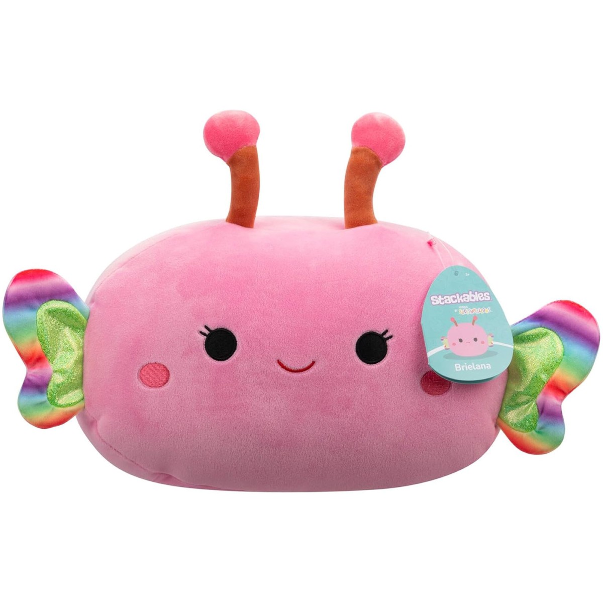 Jazwares SQCR06552 - Squishmallows - Stackables - Brielana, der Schmetterling, ca. 30 cm