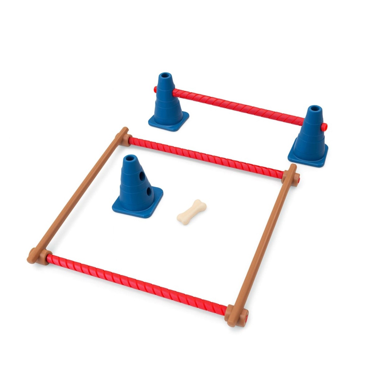 Schleich 10166509-Hundeparcours - Farm World - Hunde Parcours, 9-teilig