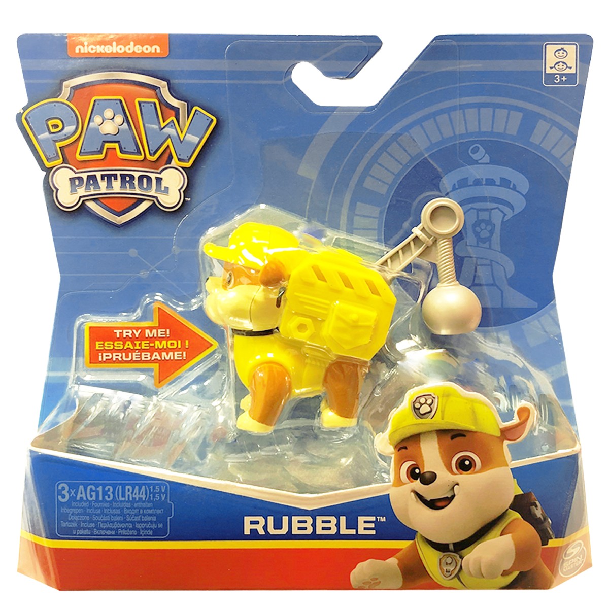 Spin Master 6022626 (20126395) - Paw Patrol - Rubble Spielfigur mit Sound
