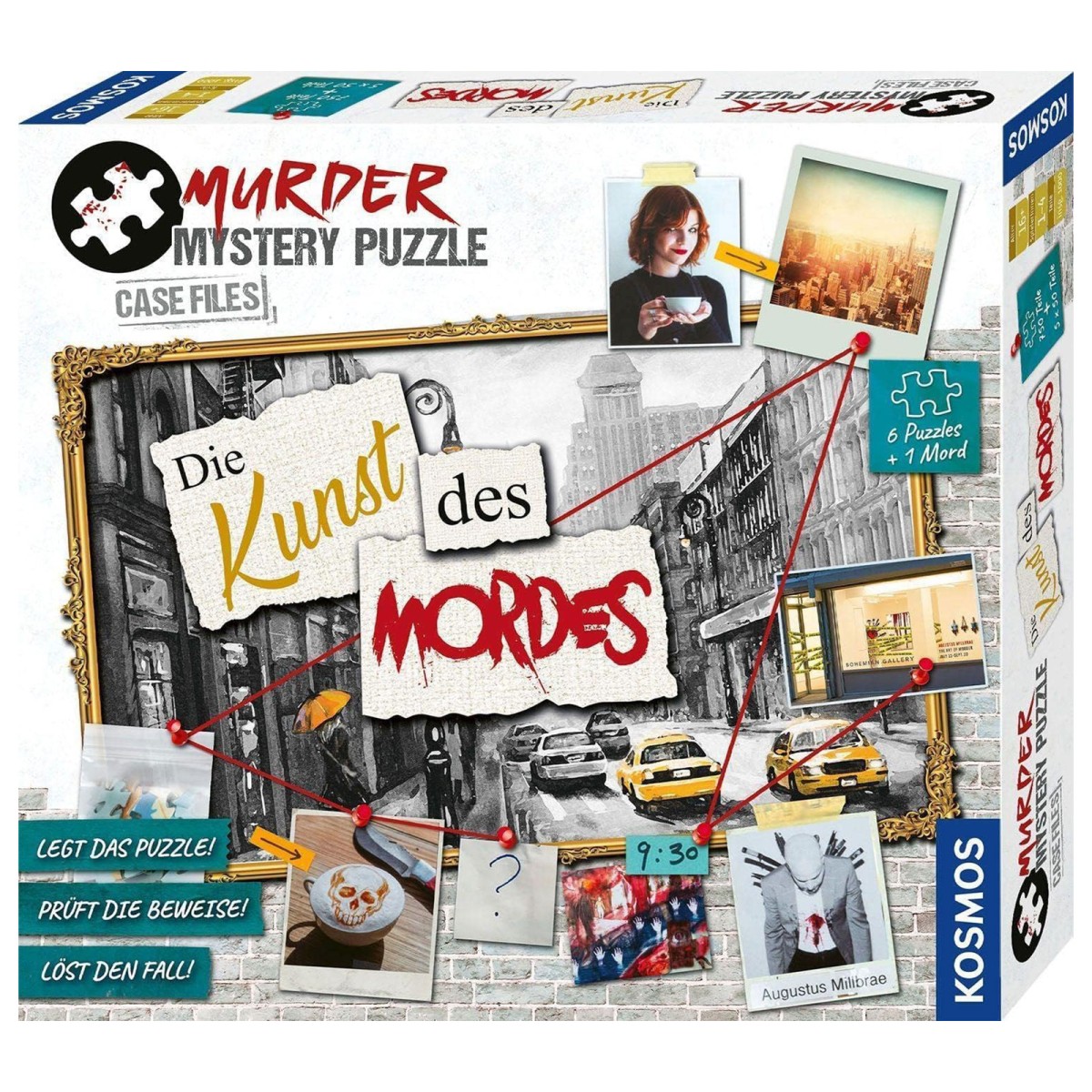 Kosmos 682187 - Murder Mystery Puzzle - Krimispiel, Erlebnispuzzle, Die Kunst des Mordes