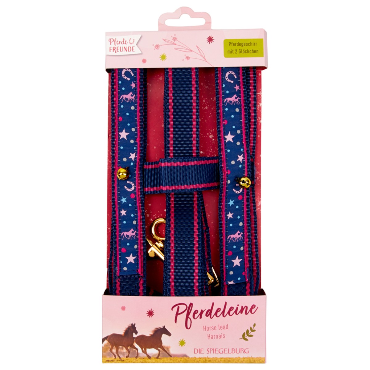 Coppenrath 13813 - Die Spiegelburg - Pferdefreunde - Pferdeleine mit 2 Glöckchen, lila