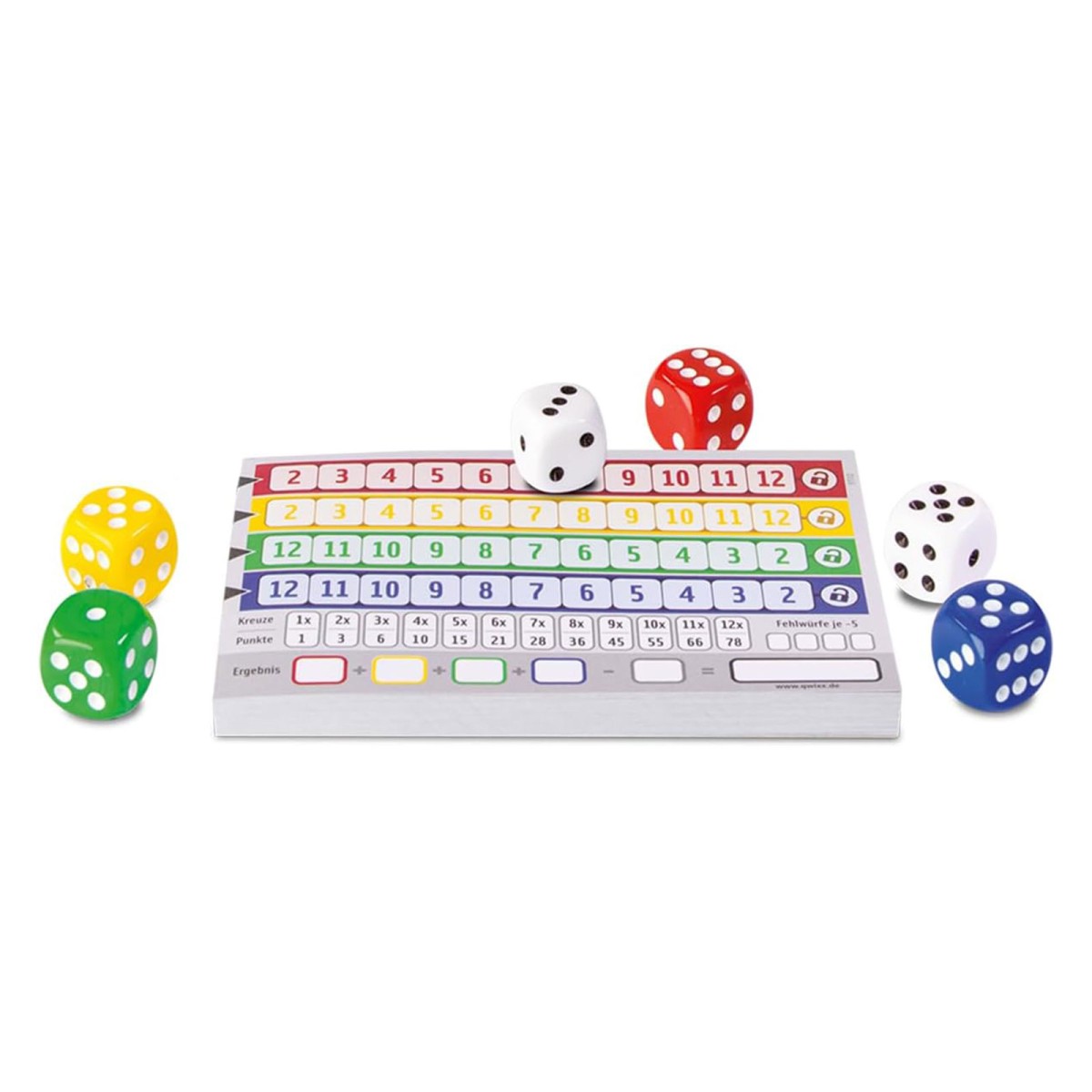 Nürnberger Spielkarten 10039287-0001 - Würfelspiel, Qwixx