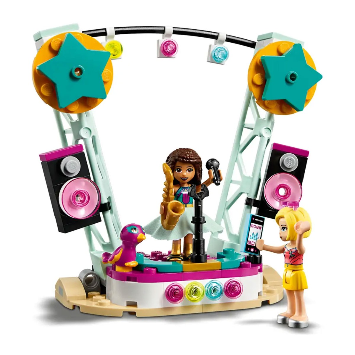 Lego 41390 - Friends - Spielset, 240 Teile, Andrea's Auto und Bühne