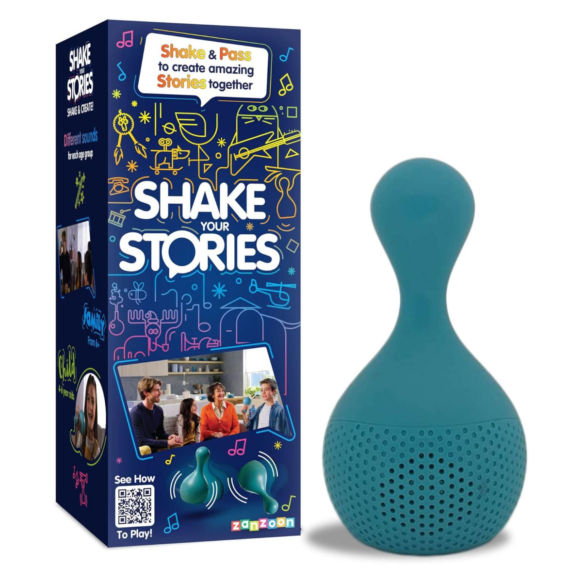 Zanzoon 5822120 - Shake your Stories - Familienspiel, fantasievoller Spielspaß