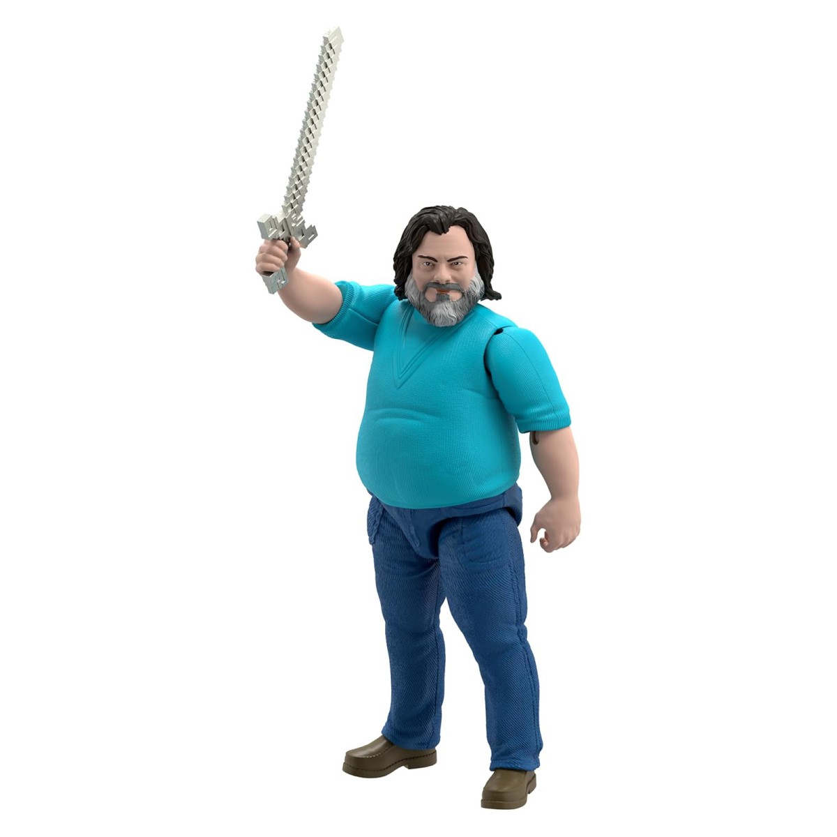 Mattel JGG67 - Minecraft - Movie - Mojang Studios - Steve Actionigur, ca. 30cm, beweglich