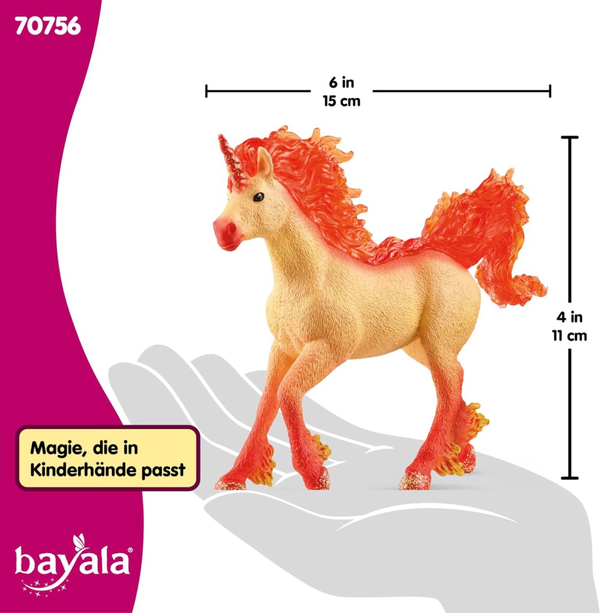 Schleich 70756 - bayala - Elementa, Feuereinhorn Hengst