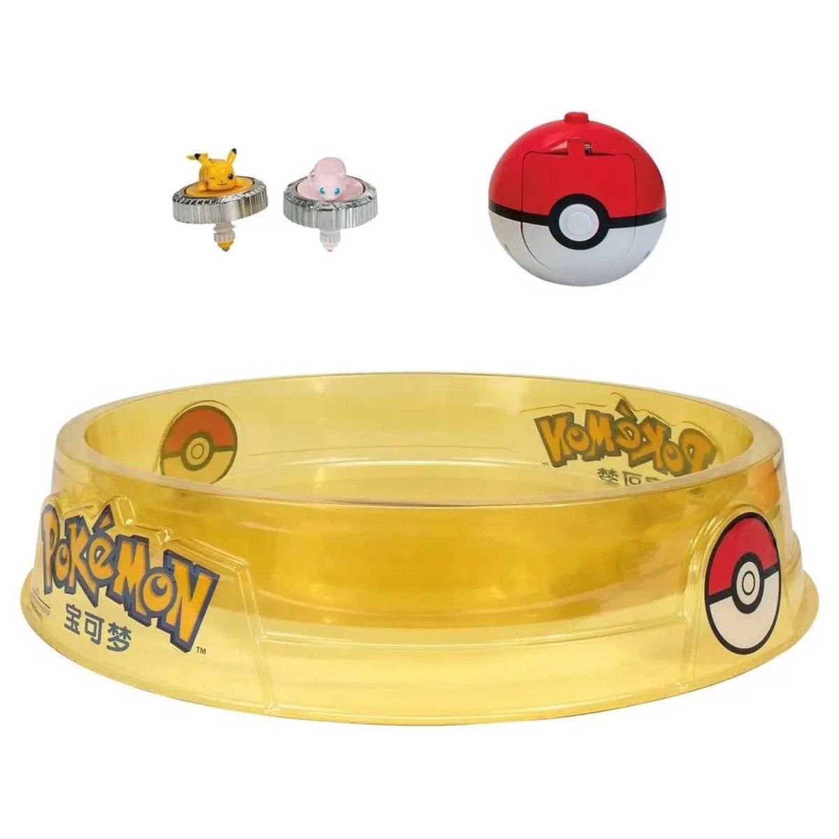 Jazwares PKW4402 2.Wahl - Pokémon - Battle Spinner - Arena Set, Pikachu und Mew