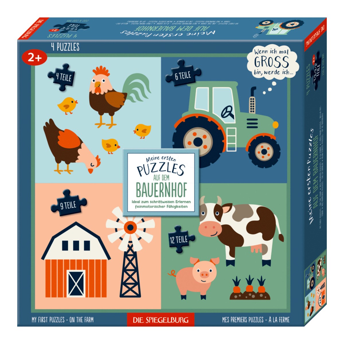 Coppenrath 22128 - Die Spiegelburg - Wenn ich mal groß bin - Meine ersten Puzzles - Traktor