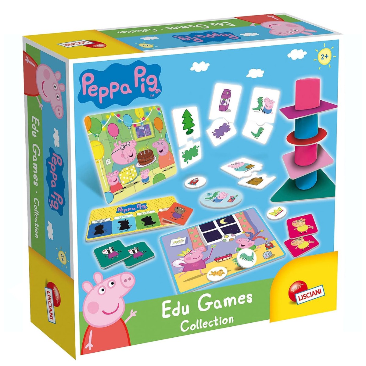 Lisciani 86429 - Peppa Pig - Edu Games - Lernspiel-Sammlung