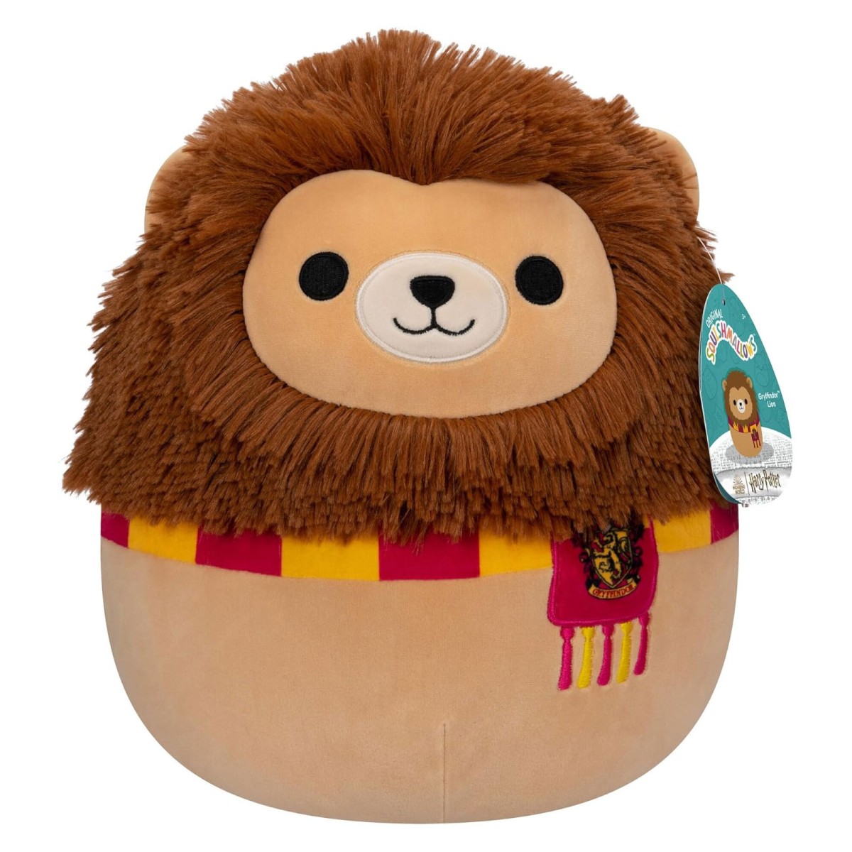 Jazwares SQWB00065-1 - Squishmallows - Harry Potter - Wizarding World - Gryffindor Löwe Plüschfigur, 25 cm