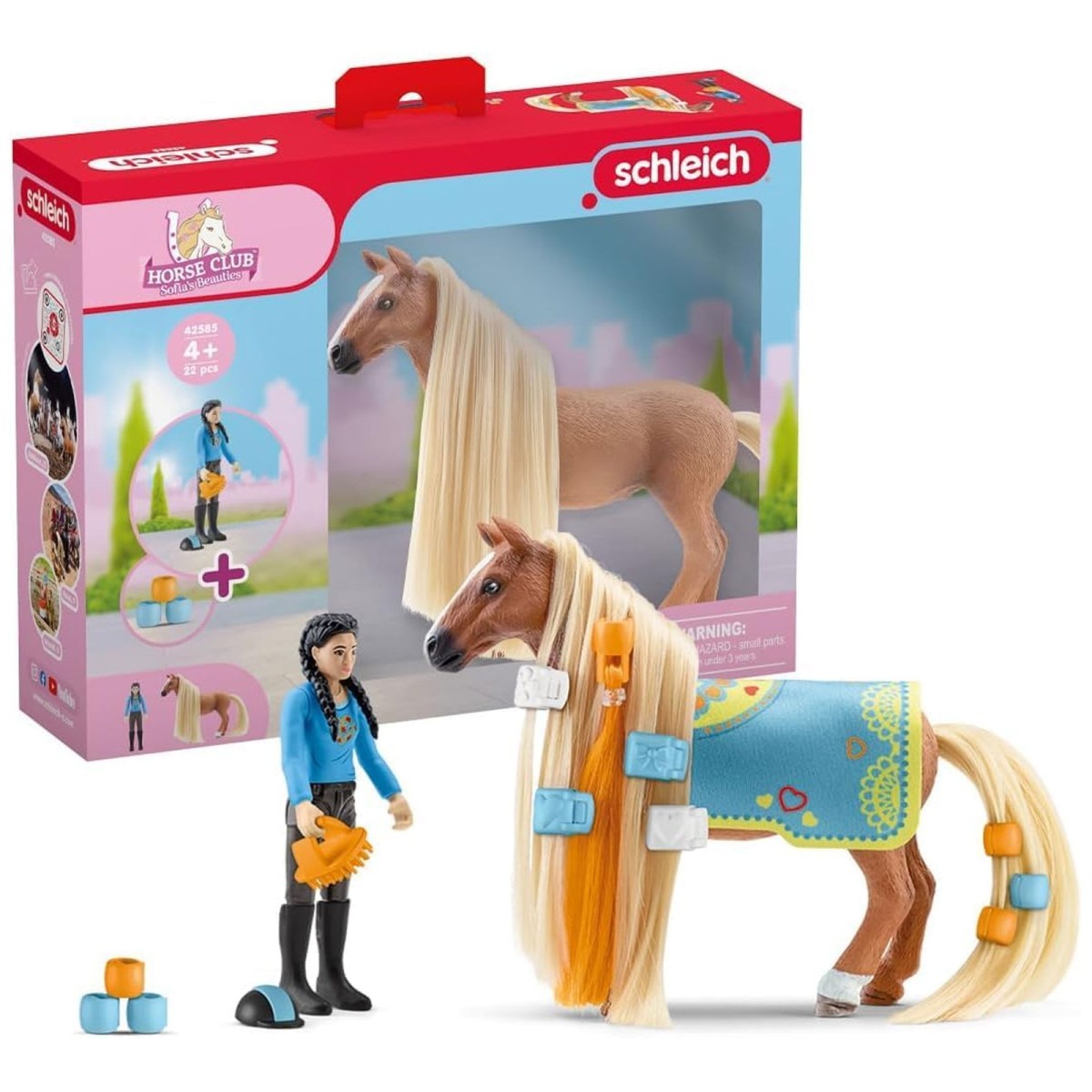 Schleich 42585 - Horse Club - Kim & Caramelo Starter Set