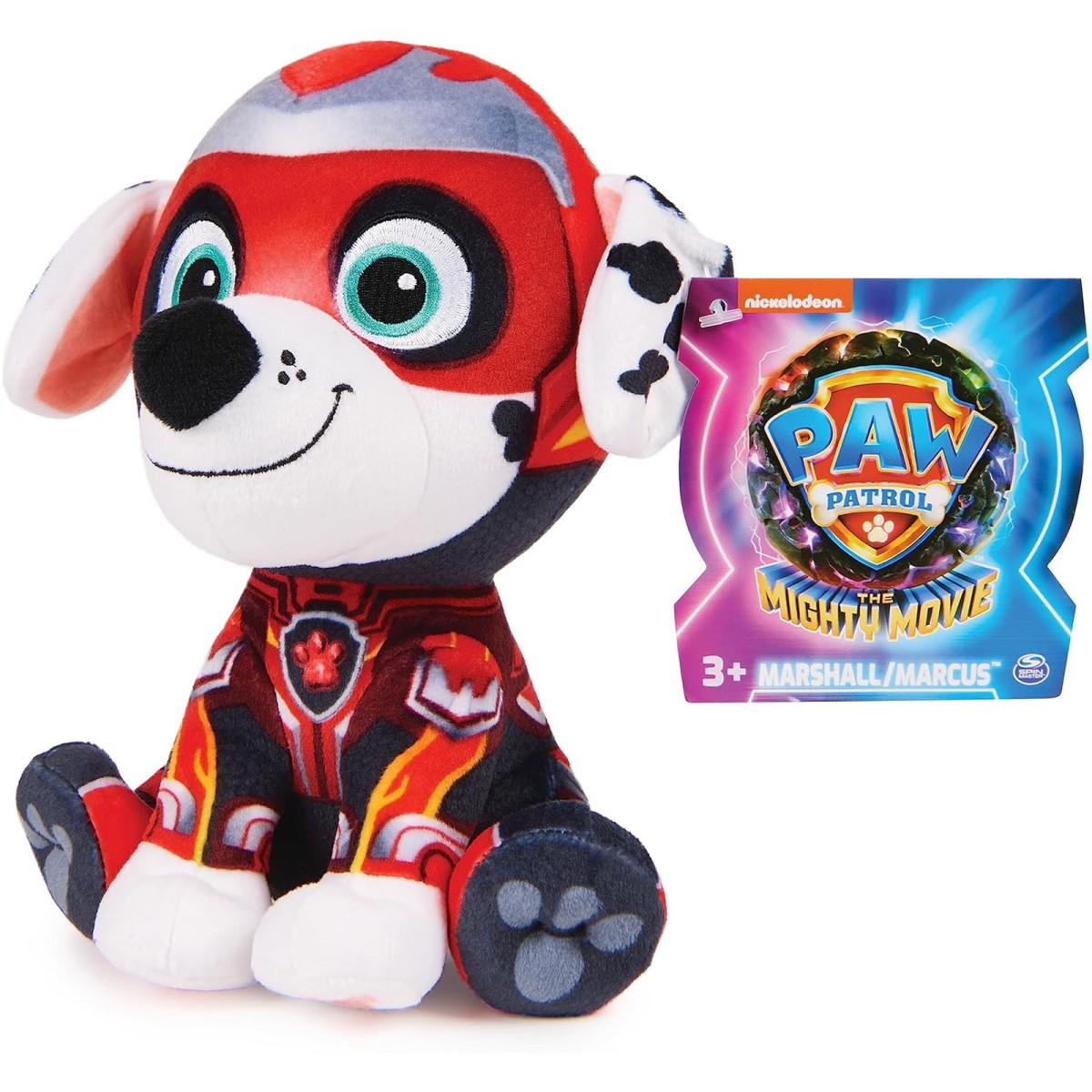 Spin Master 6067089 (20142229) - Paw Patrol - The Mighty Movie - Marshall Plüschfigur ca. 20 cm