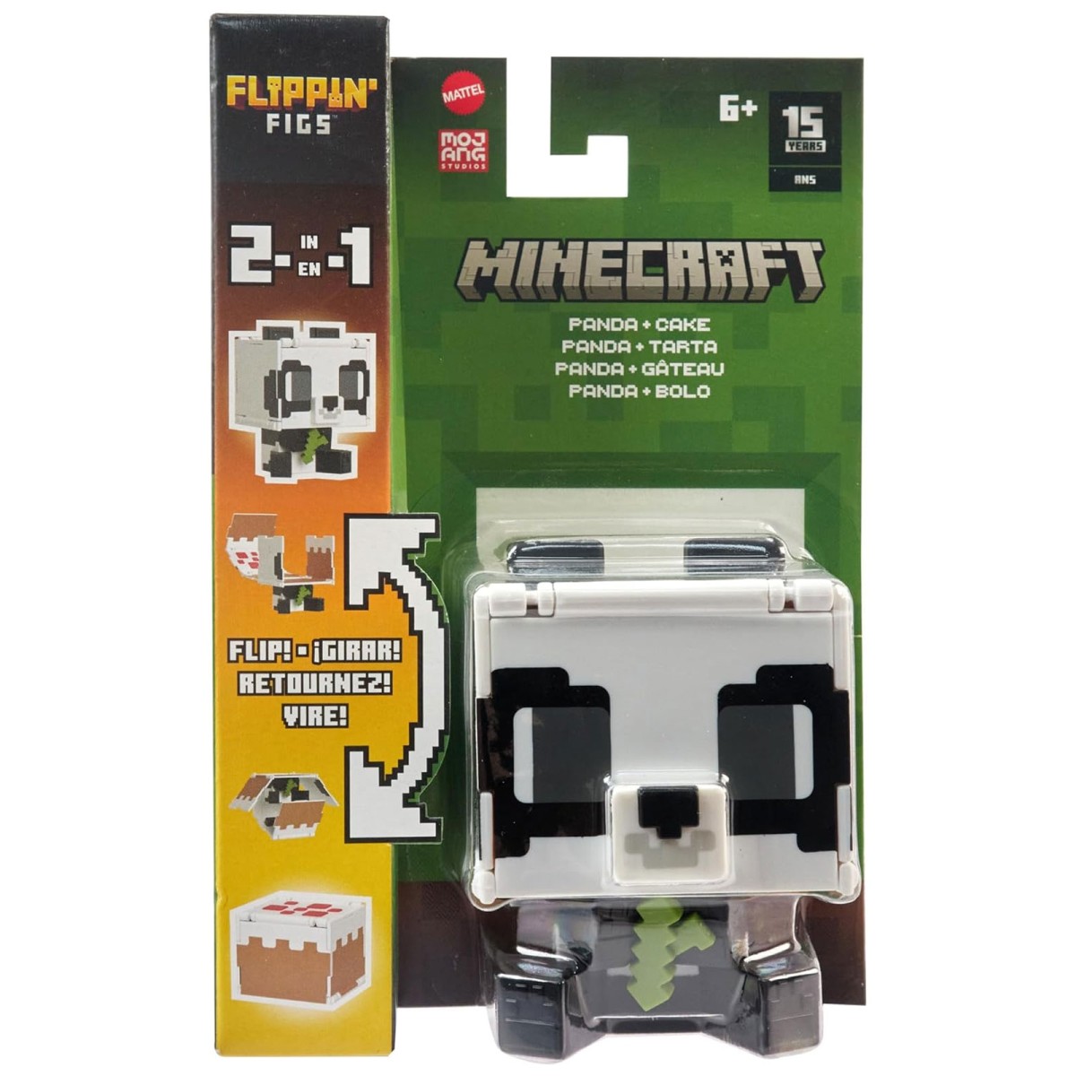 Mattel HTL48 - Minecraft - 2 in 1 Spielfigur: Panda & Kuchen