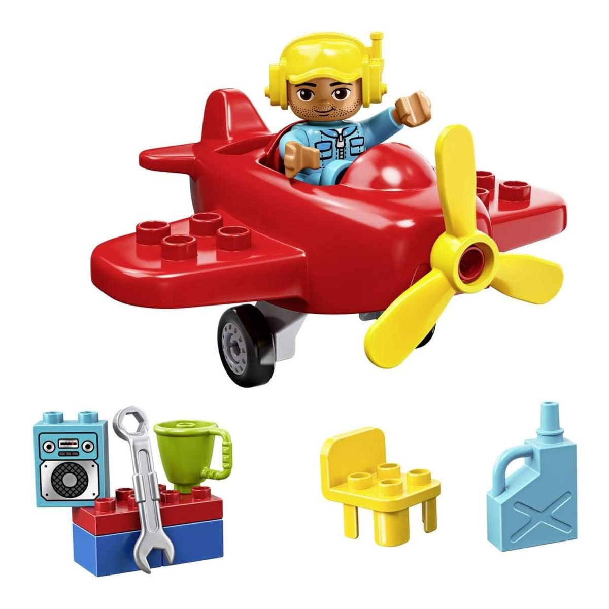 Lego 10908 - Duplo - Flugzeug mit Pilot, Werkstatt & Zubehör