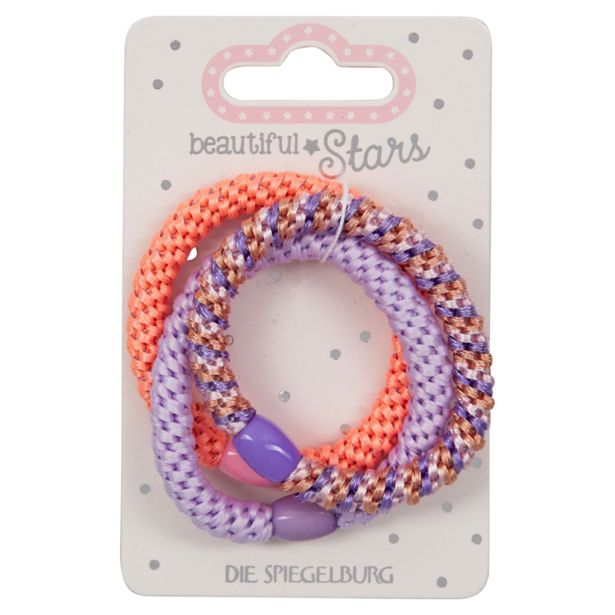 Coppenrath 23306-Lila - Die Spiegelburg - Beautiful Stars - Haargummis Geflochten no.3, lila