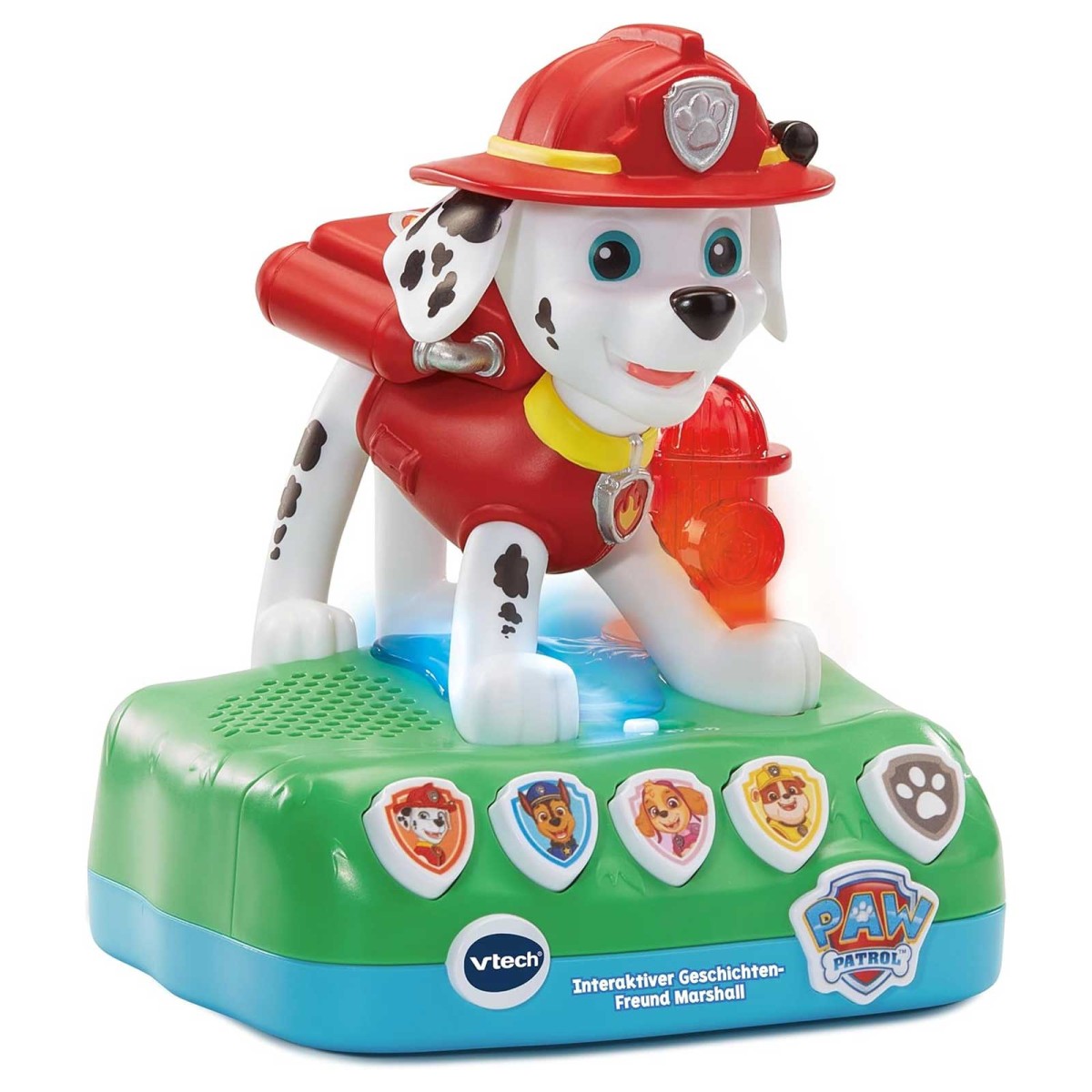 V-Tech 80-620004 - Paw Patrol - Geschichten-Freund Marshall – Mit Originalstimme – 2 Spielmodi & 4 Geschichten