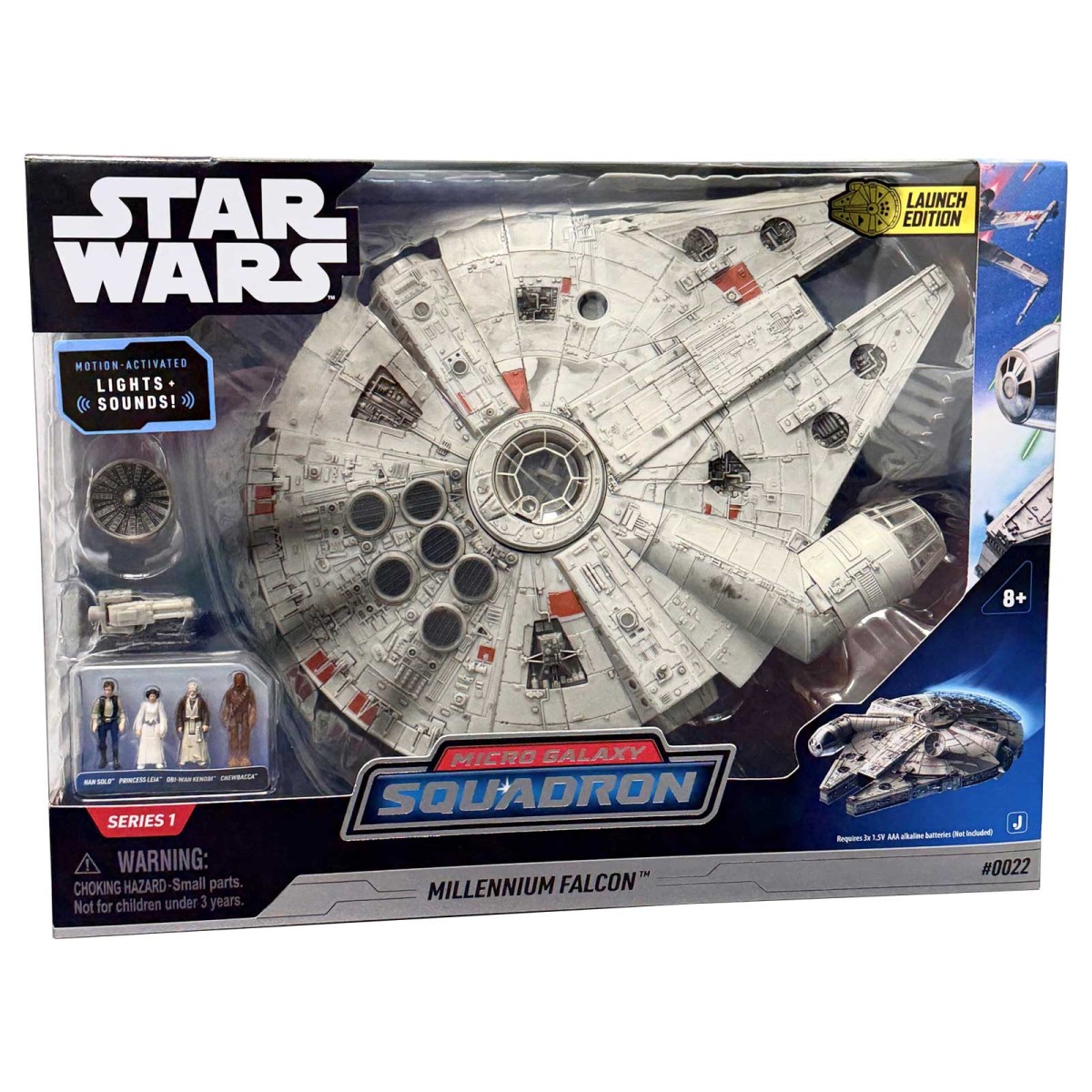 Jazwares SWJ0332-XPB - Disney - Star Wars - Micro Galaxy Squadron Millennium Falcon 22,5 cm