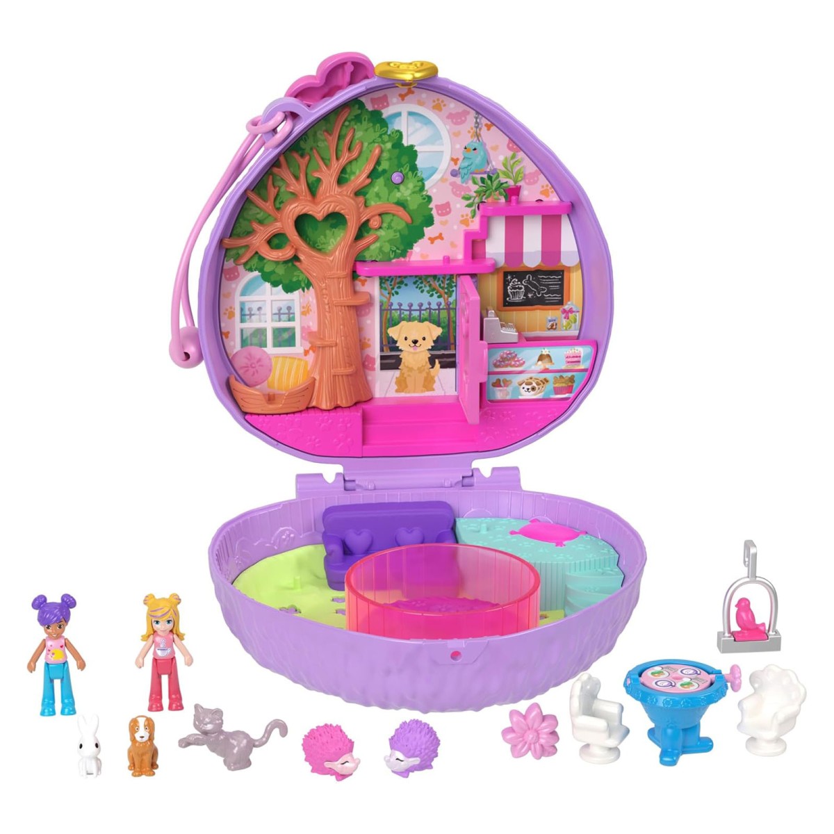 Mattel HRD37 2.Wahl - Polly Pocket - Igel Cafe Schatulle