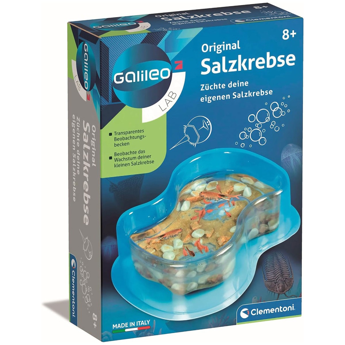 Clementoni 69937 - Galileo Lab - Original Salzkrebse - Züchte deine eigenen Salzkrebse