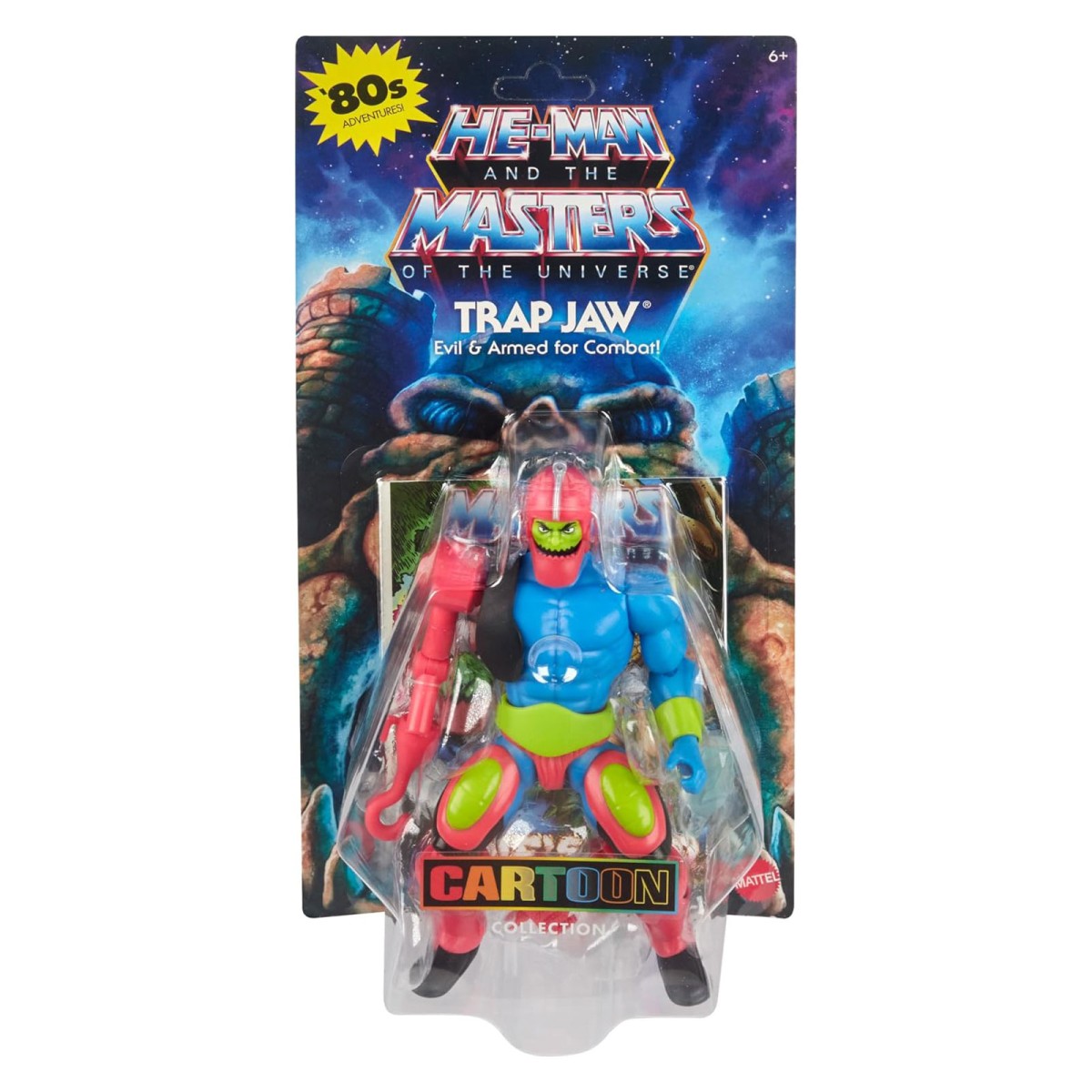 Mattel HYD28 - He-Man and the Masters of the Universe - Actionfigur, 14 cm, Trap Jaw