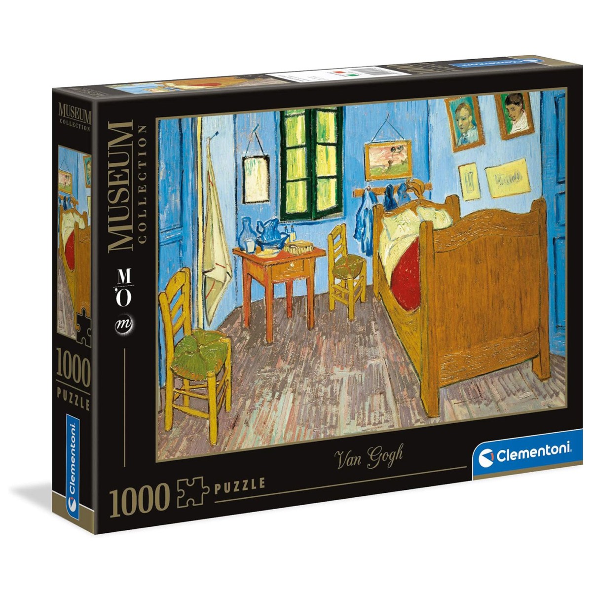 Clementoni 39616 - Museum Collection - Puzzle Van Gogh Schlafzimmer in Arles, 1000 Teile