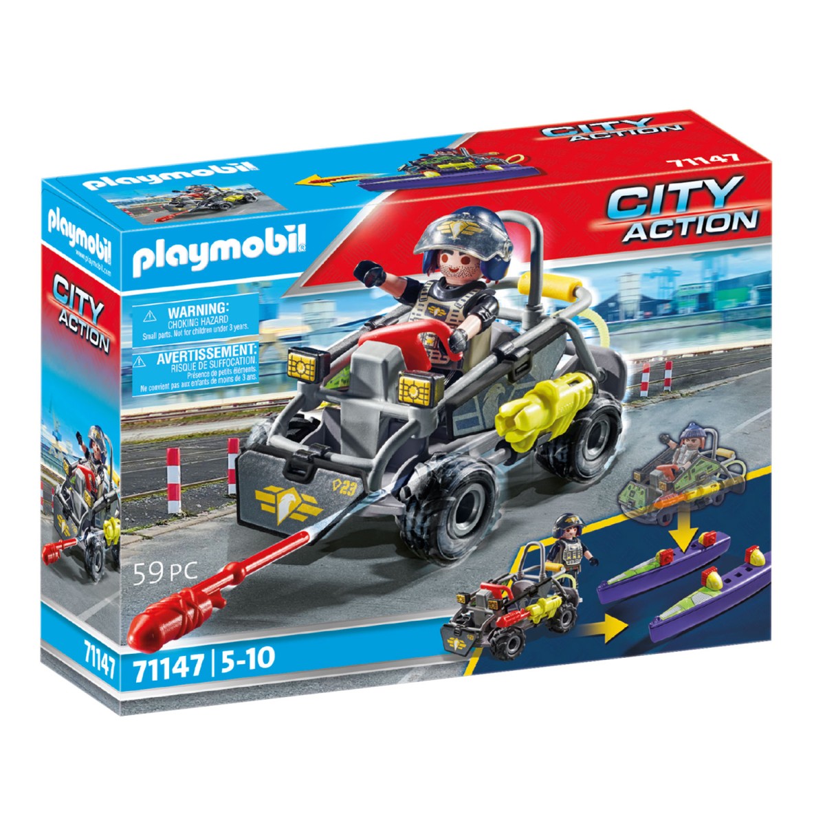 PLAYMOBIL® 71147 - City Action - SWAT-Multi-Terrain-Quad