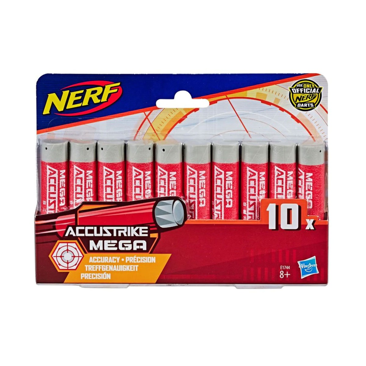 Hasbro E1744 - Nerf - Accustrike Mega - 10 Darts