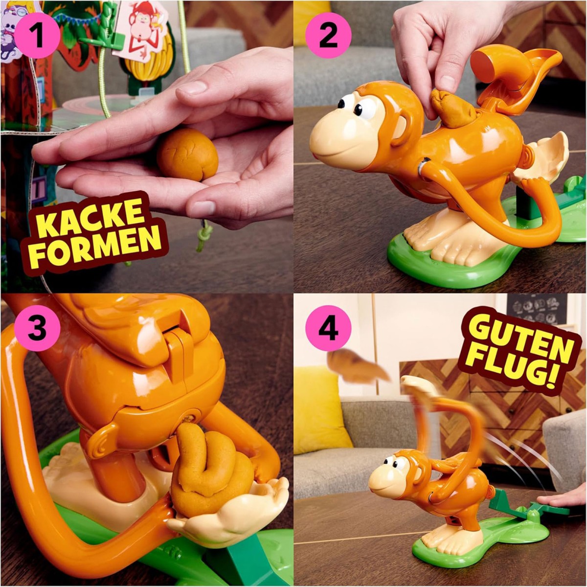Spin Master 6068697 (20144951) - Kinderspiel, Gesellschaftsspiel, Einfach Affig!