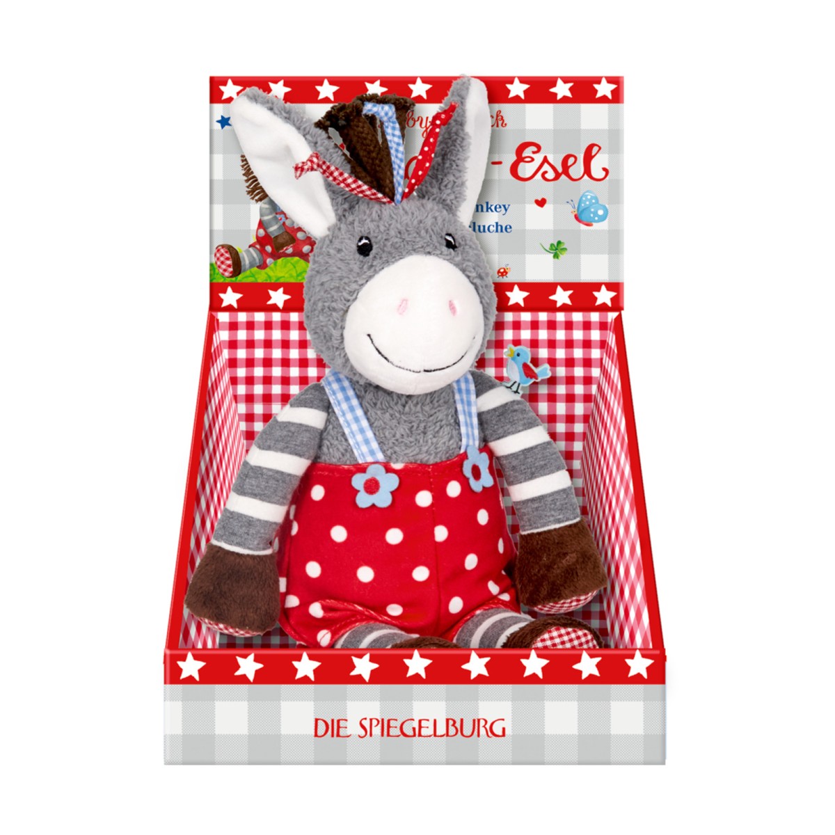 Coppenrath 15914 - Die Spiegelburg - Baby Glück - Kuschel-Esel, Plüschtier